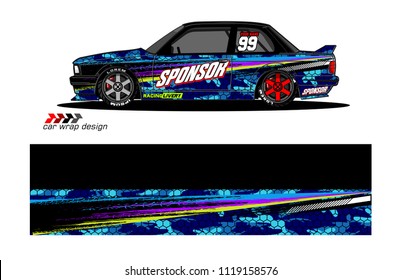 car decal design vector. abstract background for vehicle vinyl wrap