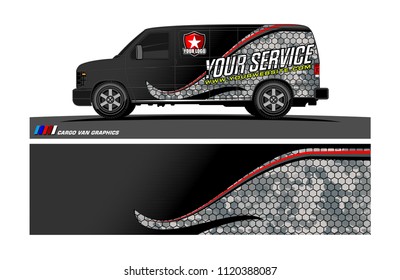 car decal design vector. abstract background for vehicle vinyl wrap