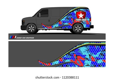 car decal design vector. abstract background for vehicle vinyl wrap