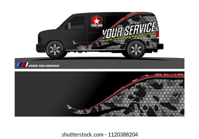 car decal design vector. abstract background for vehicle vinyl wrap