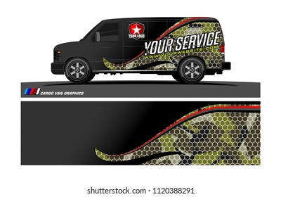 car decal design vector. abstract background for vehicle vinyl wrap