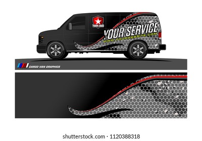 car decal design vector. abstract background for vehicle vinyl wrap