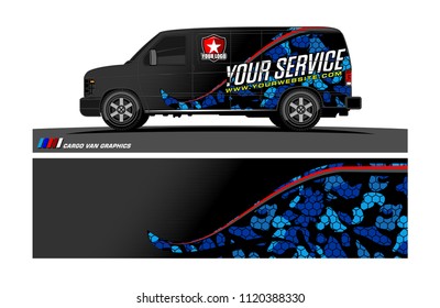 car decal design vector. abstract background for vehicle vinyl wrap