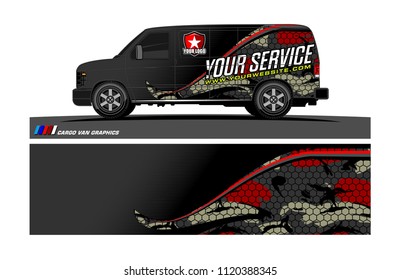 car decal design vector. abstract background for vehicle vinyl wrap
