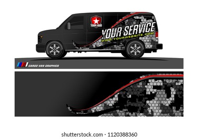 car decal design vector. abstract background for vehicle vinyl wrap
