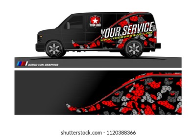 car decal design vector. abstract background for vehicle vinyl wrap