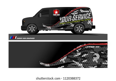 car decal design vector. abstract background for vehicle vinyl wrap