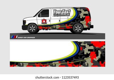 car decal design vector. abstract background for vehicle vinyl wrap