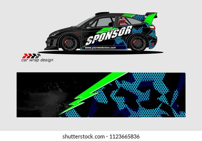 car decal design vector. abstract background for vehicle vinyl wrap