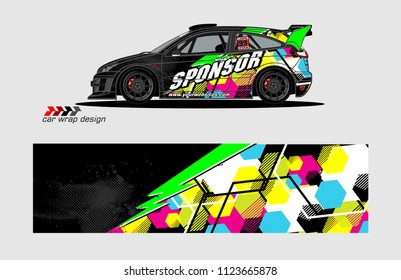 car decal design vector. abstract background for vehicle vinyl wrap