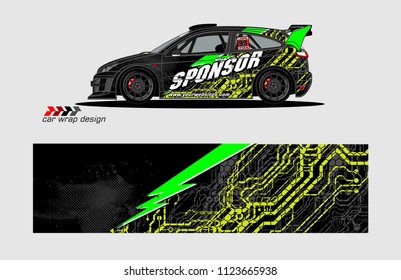 car decal design vector. abstract background for vehicle vinyl wrap