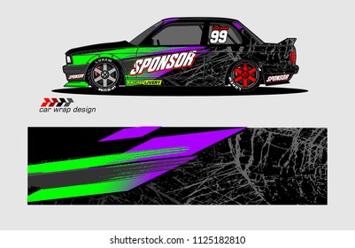 car decal design vector. abstract background for vehicle vinyl wrap