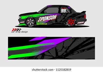 car decal design vector. abstract background for vehicle vinyl wrap