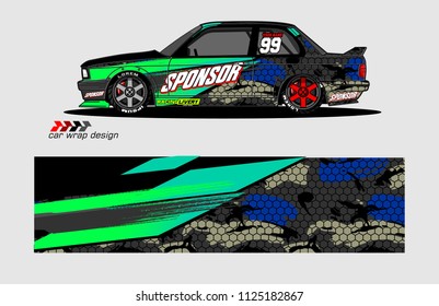 car decal design vector. abstract background for vehicle vinyl wrap