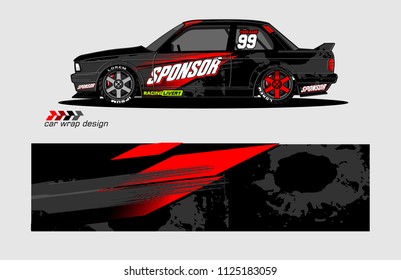 car decal design vector. abstract background for vehicle vinyl wrap