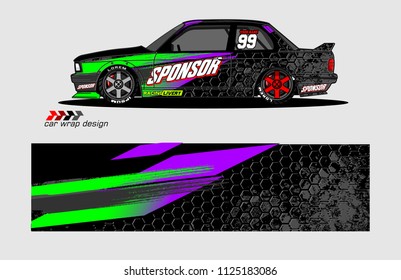 car decal design vector. abstract background for vehicle vinyl wrap