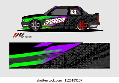 car decal design vector. abstract background for vehicle vinyl wrap