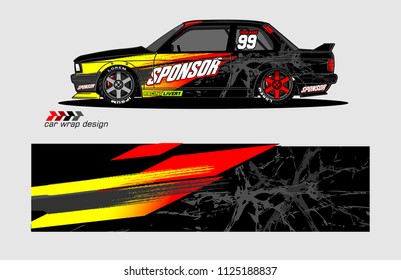 car decal design vector. abstract background for vehicle vinyl wrap