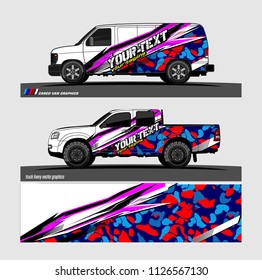 car decal design vector. abstract background for vehicle vinyl wrap