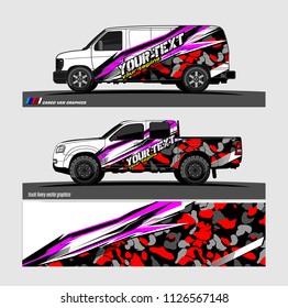 car decal design vector. abstract background for vehicle vinyl wrap