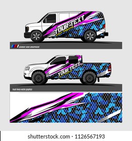 car decal design vector. abstract background for vehicle vinyl wrap
