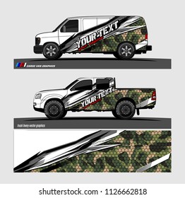 car decal design vector. abstract background livery for vehicle vinyl wrap