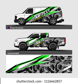 car decal design vector. abstract background livery for vehicle vinyl wrap