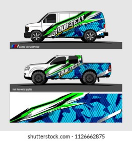 car decal design vector. abstract background livery for vehicle vinyl wrap