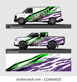car decal design vector. abstract background livery for vehicle vinyl wrap