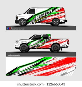 car decal design vector. abstract background livery for vehicle vinyl wrap