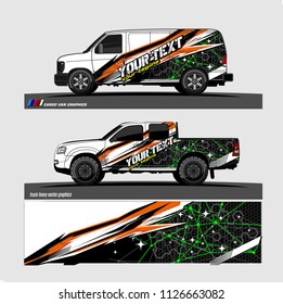 car decal design vector. abstract background livery for vehicle vinyl wrap