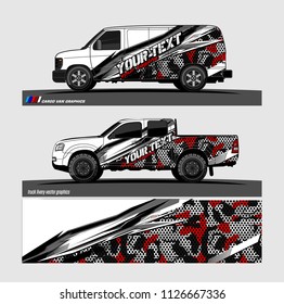 car decal design vector. abstract background livery for vehicle vinyl wrap