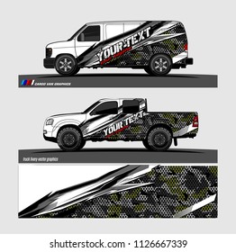 car decal design vector. abstract background livery for vehicle vinyl wrap