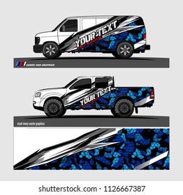 car decal design vector. abstract background livery for vehicle vinyl wrap