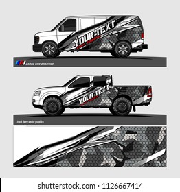 car decal design vector. abstract background livery for vehicle vinyl wrap