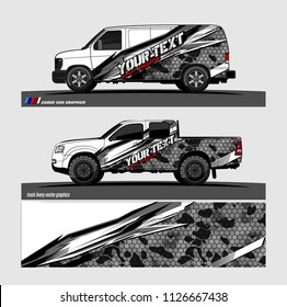 car decal design vector. abstract background livery for vehicle vinyl wrap