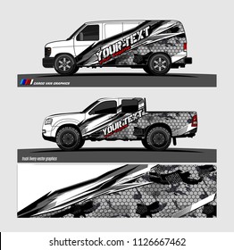 car decal design vector. abstract background livery for vehicle vinyl wrap