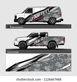 car decal design vector. abstract background livery for vehicle vinyl wrap