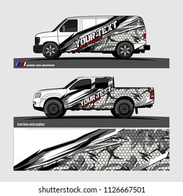 car decal design vector. abstract background livery for vehicle vinyl wrap