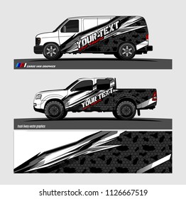 car decal design vector. abstract background livery for vehicle vinyl wrap