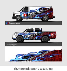car decal design vector. Abstract flame with modern camouflage background for vehicle vinyl wrap 