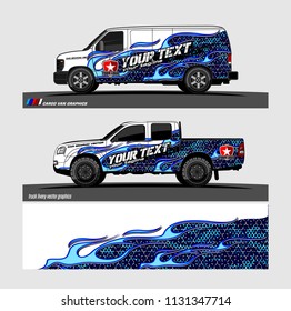 car decal design vector. Abstract flame with modern camouflage background for vehicle vinyl wrap 
