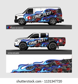 car decal design vector. Abstract flame with modern camouflage background for vehicle vinyl wrap 