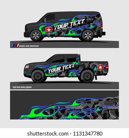 car decal design vector. Abstract flame with modern camouflage background for vehicle vinyl wrap 