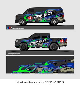 car decal design vector. Abstract flame with modern camouflage background for vehicle vinyl wrap 