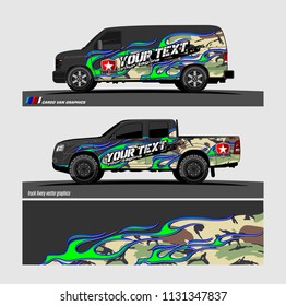 car decal design vector. Abstract flame with modern camouflage background for vehicle vinyl wrap 