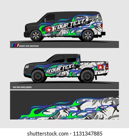 car decal design vector. Abstract flame with modern camouflage background for vehicle vinyl wrap 