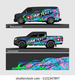 car decal design vector. Abstract flame with modern camouflage background for vehicle vinyl wrap 
