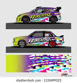car decal design vector. abstract background for vehicle vinyl wrap