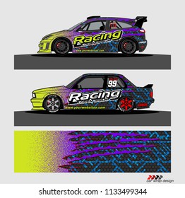 car decal design vector. abstract background for vehicle vinyl wrap